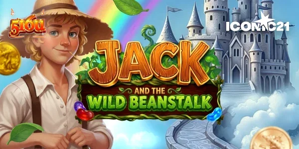 Cena mágica do slot Jack and the Wild Beanstalk com elementos de fantasia